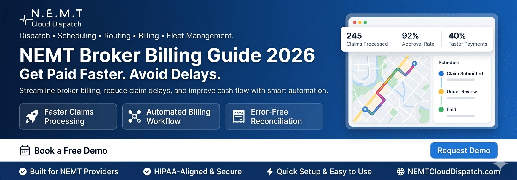 NEMT broker billing guide 2026 faster payments software