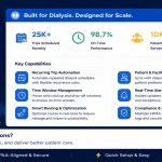 Managing Dialysis Trip Scheduling at Scale