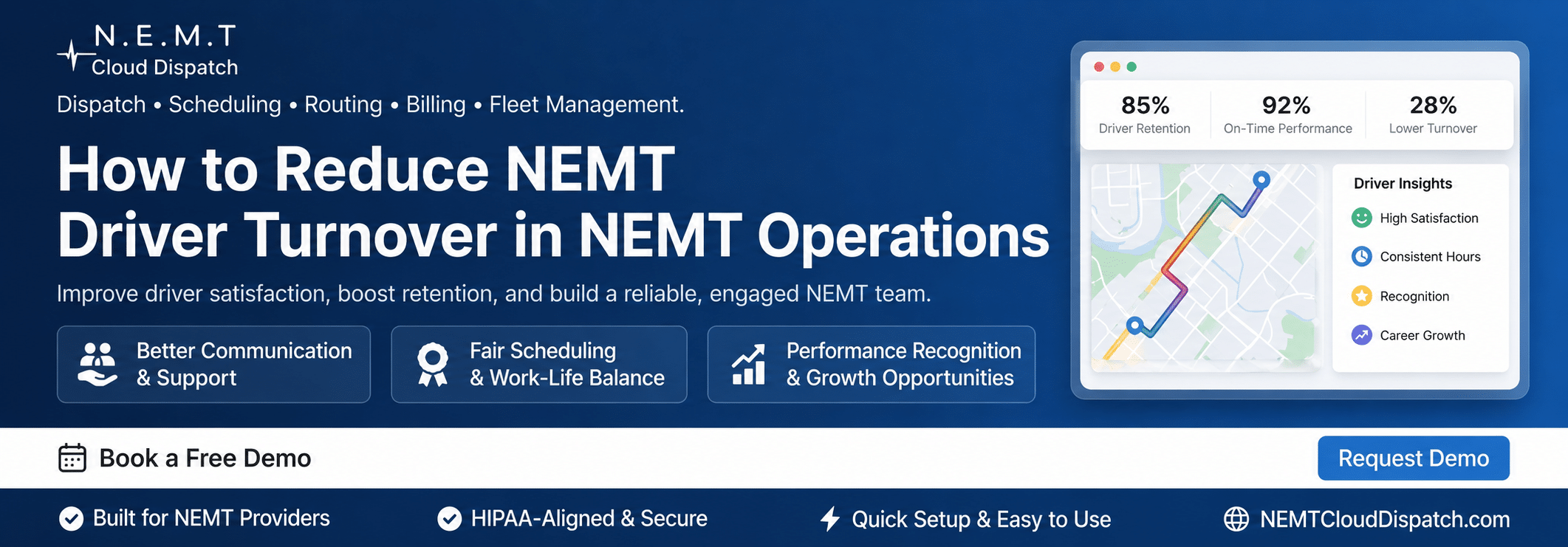 reduce nemt driver turnover operations