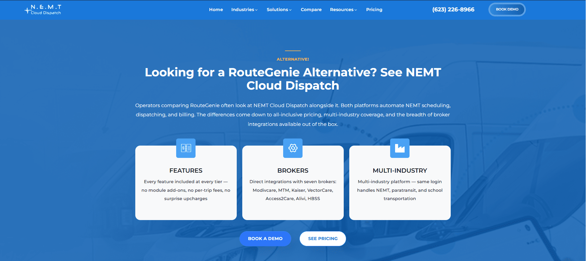 RouteGenie Alternative For NEMT Software | NEMT Cloud Dispatch