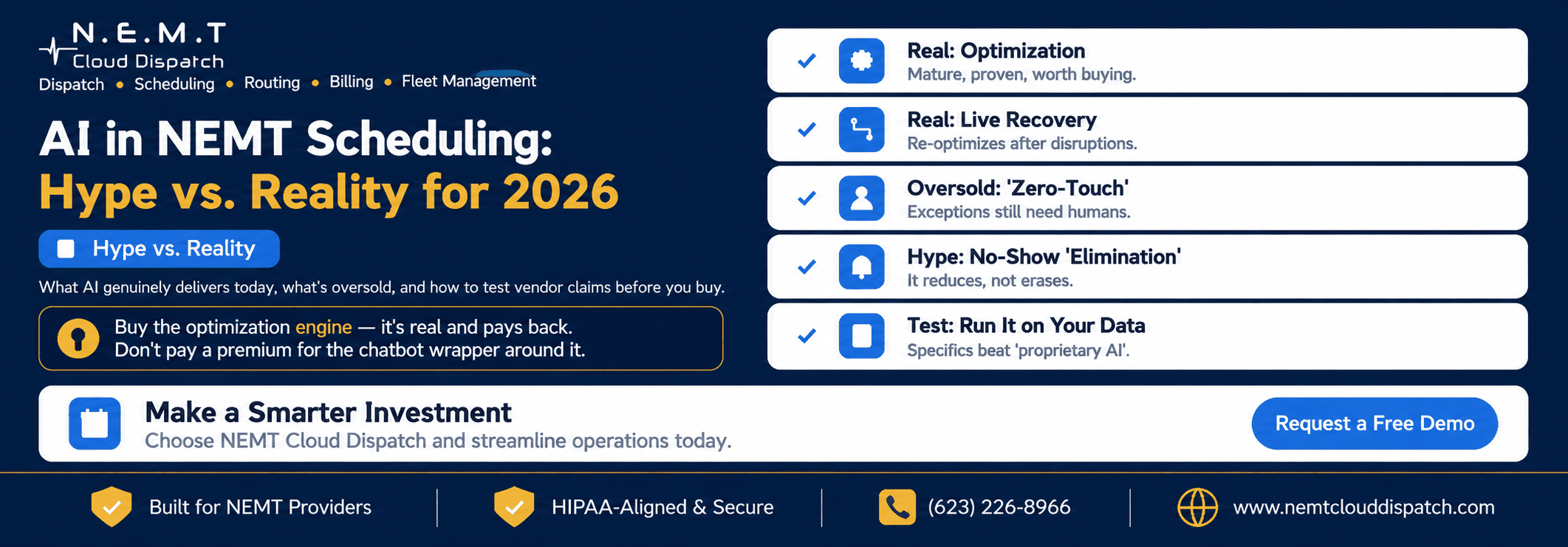 ai in nemt scheduling hype vs reality 2026