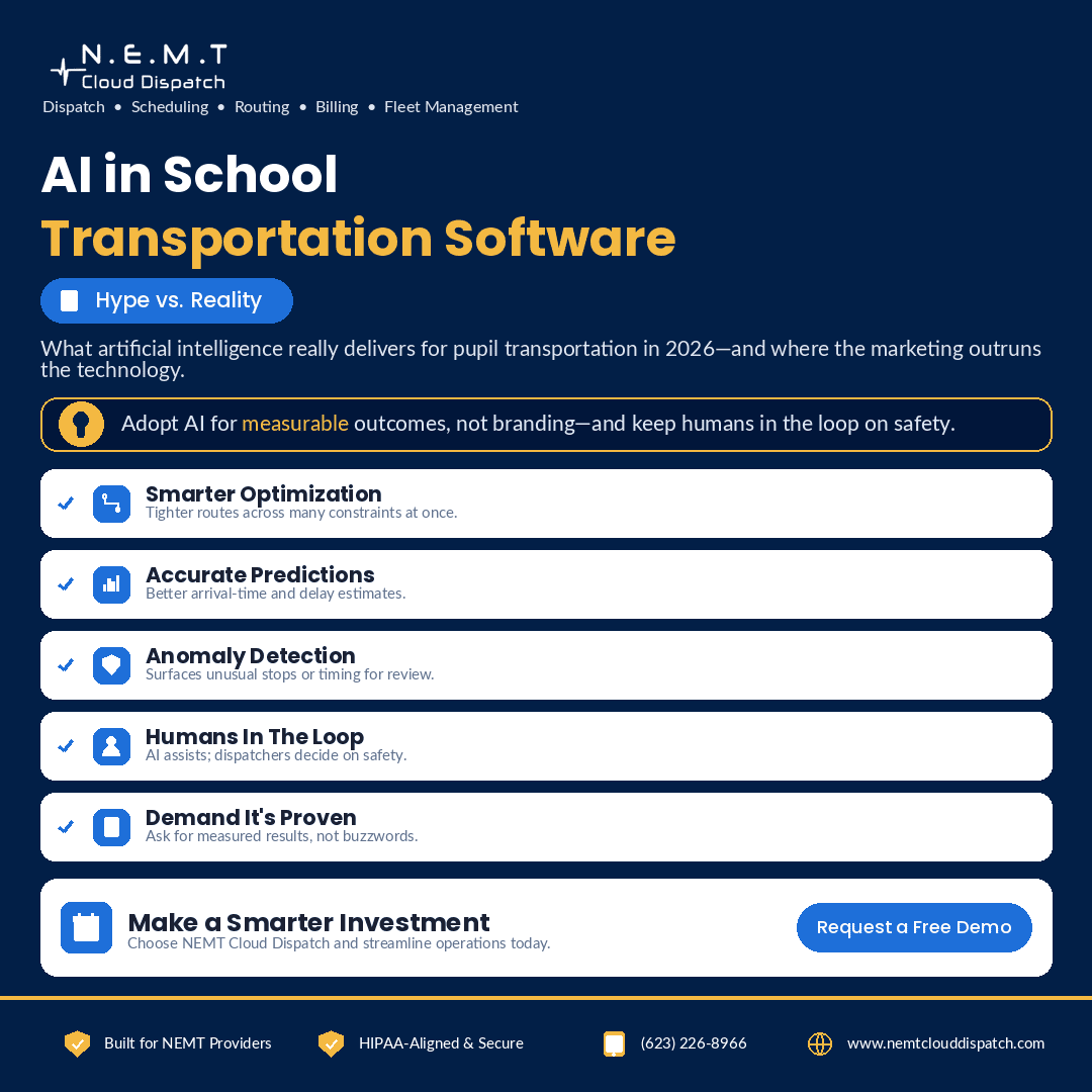 AI in school transportation software