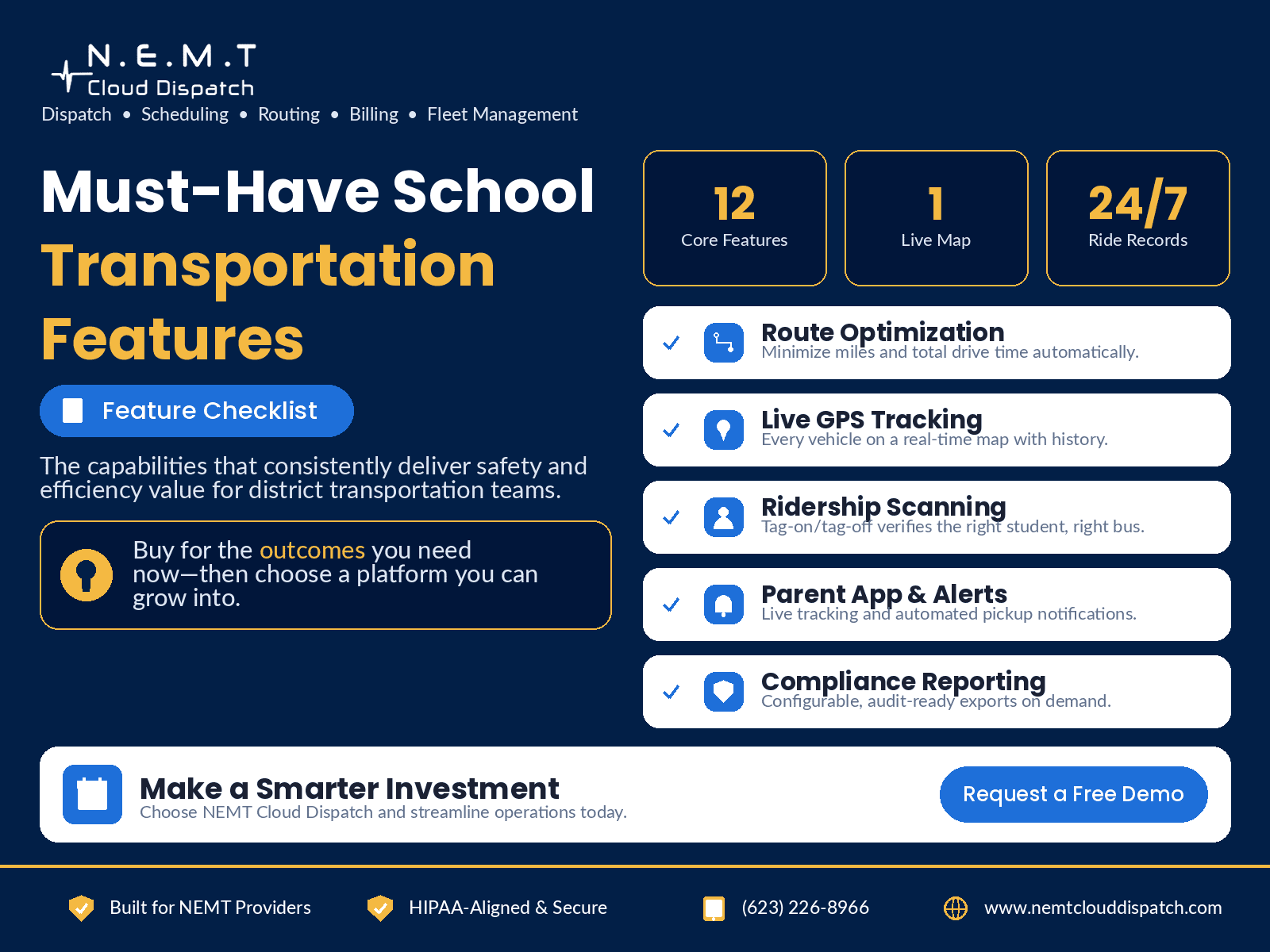 school transportation software features