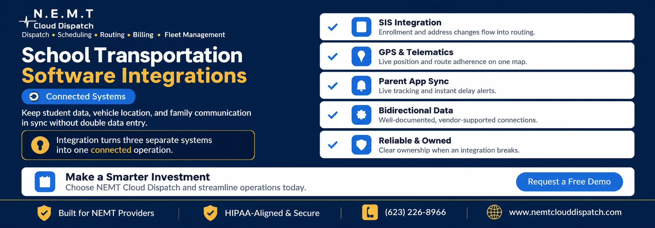 School transportation software integrations