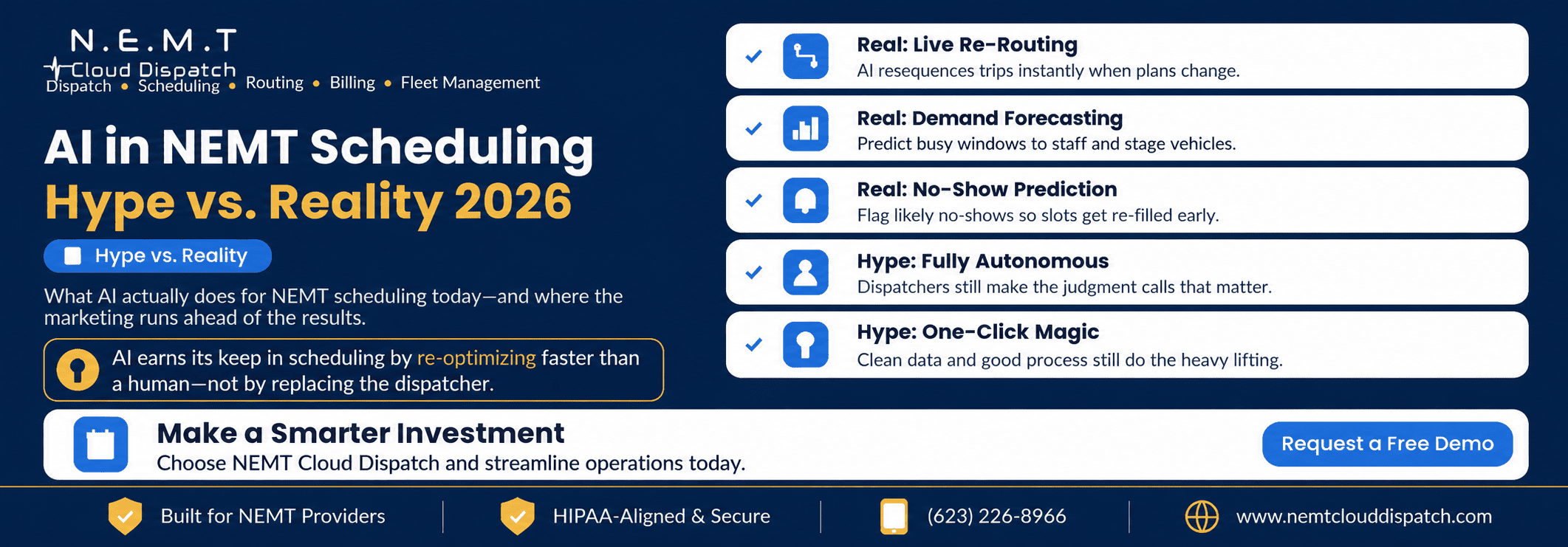 ai in nemt scheduling hype vs reality 2026