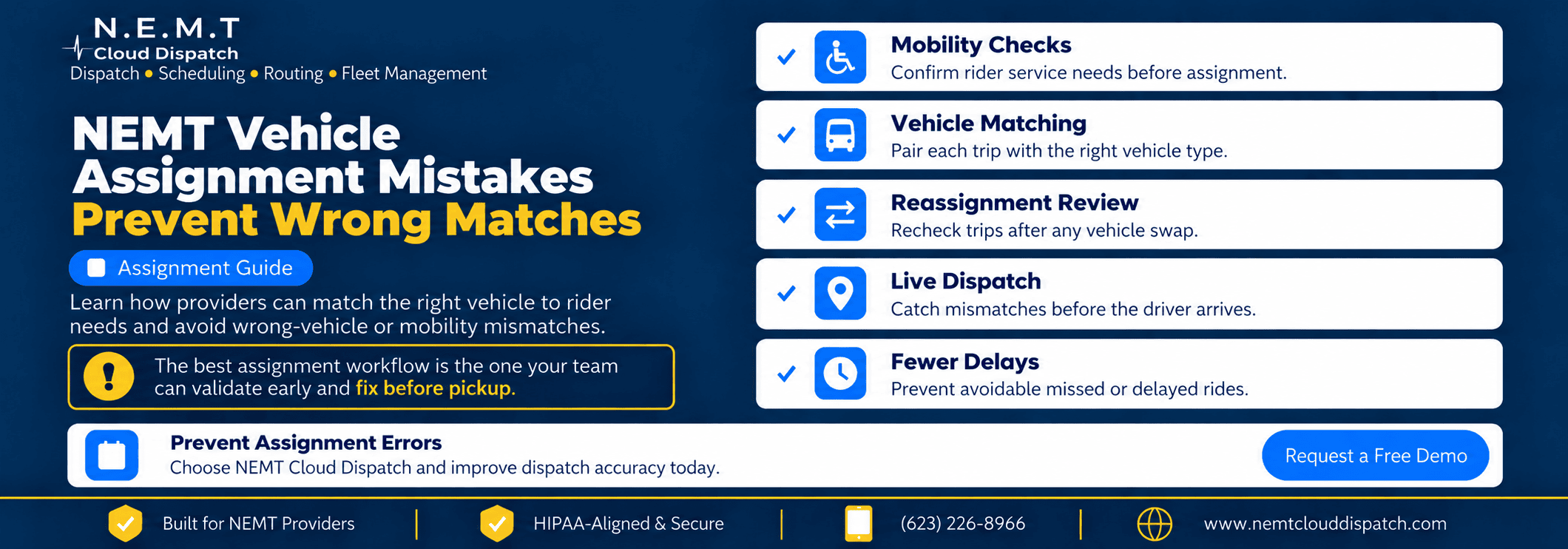 NEMT Vehicle Assignment Mistakes: Prevent Wrong Matches