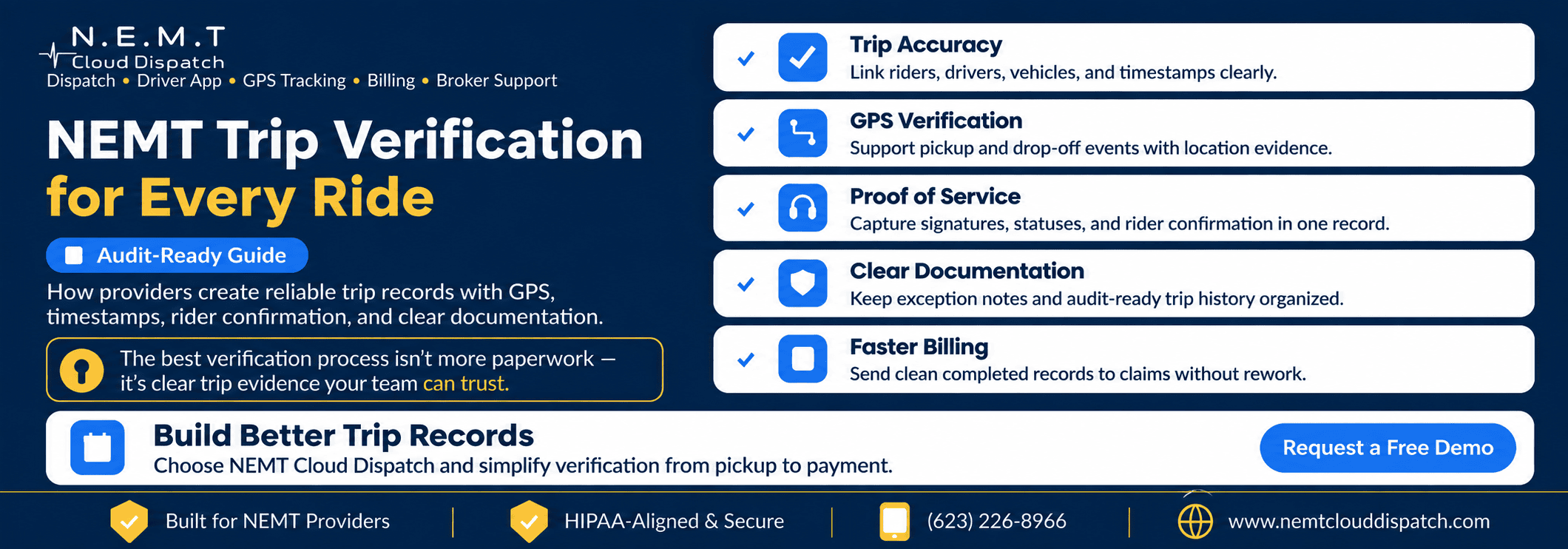 NEMT trip verification for every ride