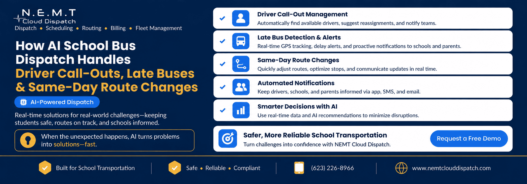 ai school bus dispatch