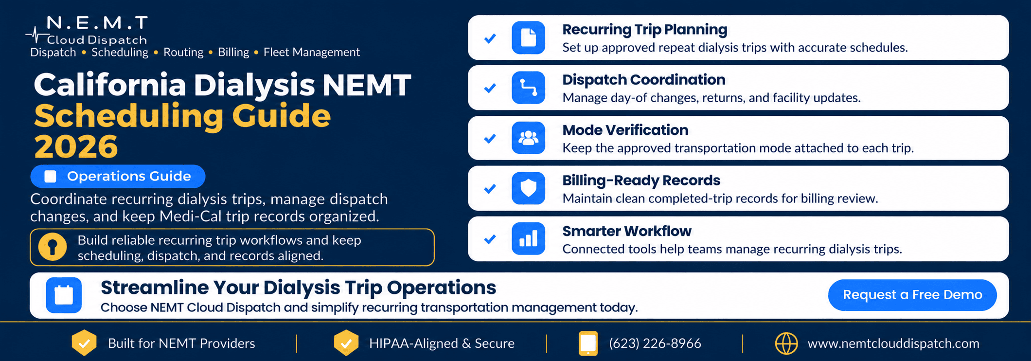 California Dialysis NEMT Scheduling Guide 2026