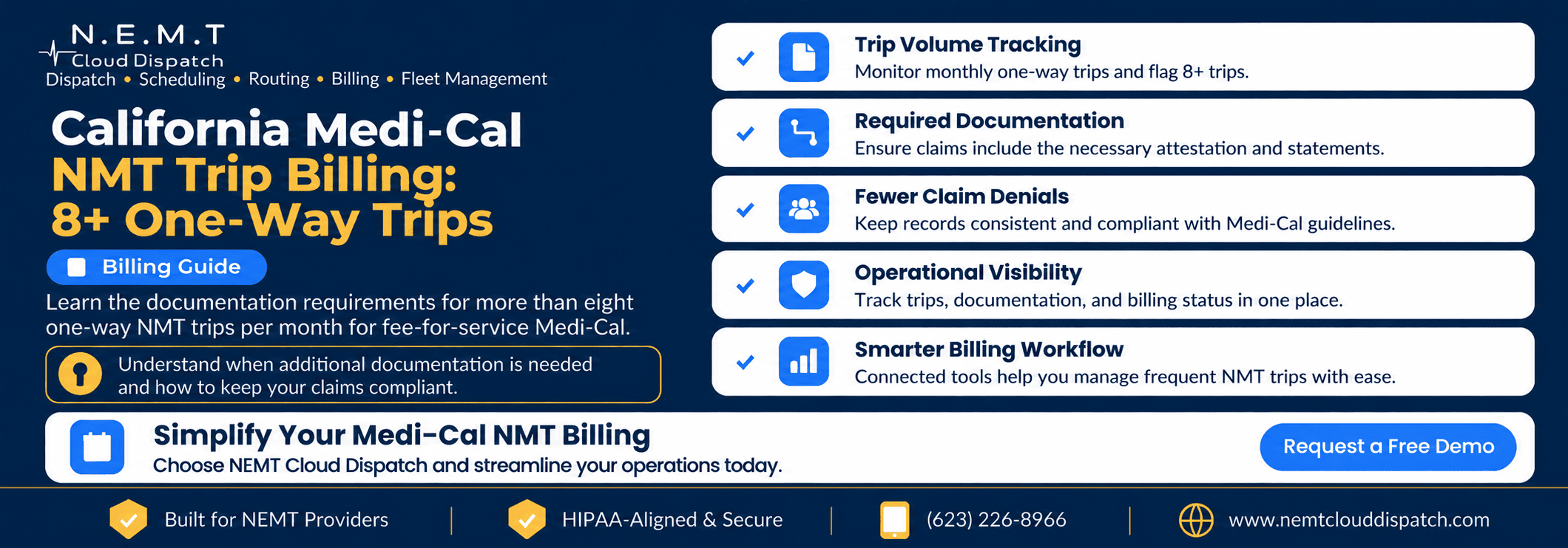 California Medi-Cal NMT trip billing