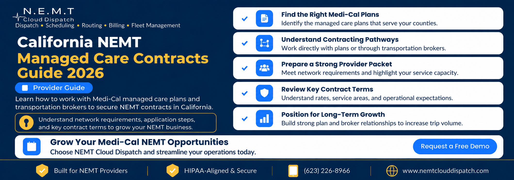 California NEMT managed care contracts