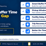 How to Calculate the Correct NEMT Scheduling Buffer Time without Losing Fleet Capacity